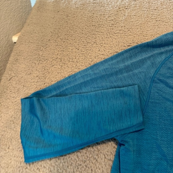Lululemon Shirt Mens XXL Metal Vent Tech 1/4 Zip Sea Blue Pullover Long Sleeve - Picture 7 of 13